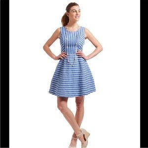 Vineyard vines cotton linen stripe dress